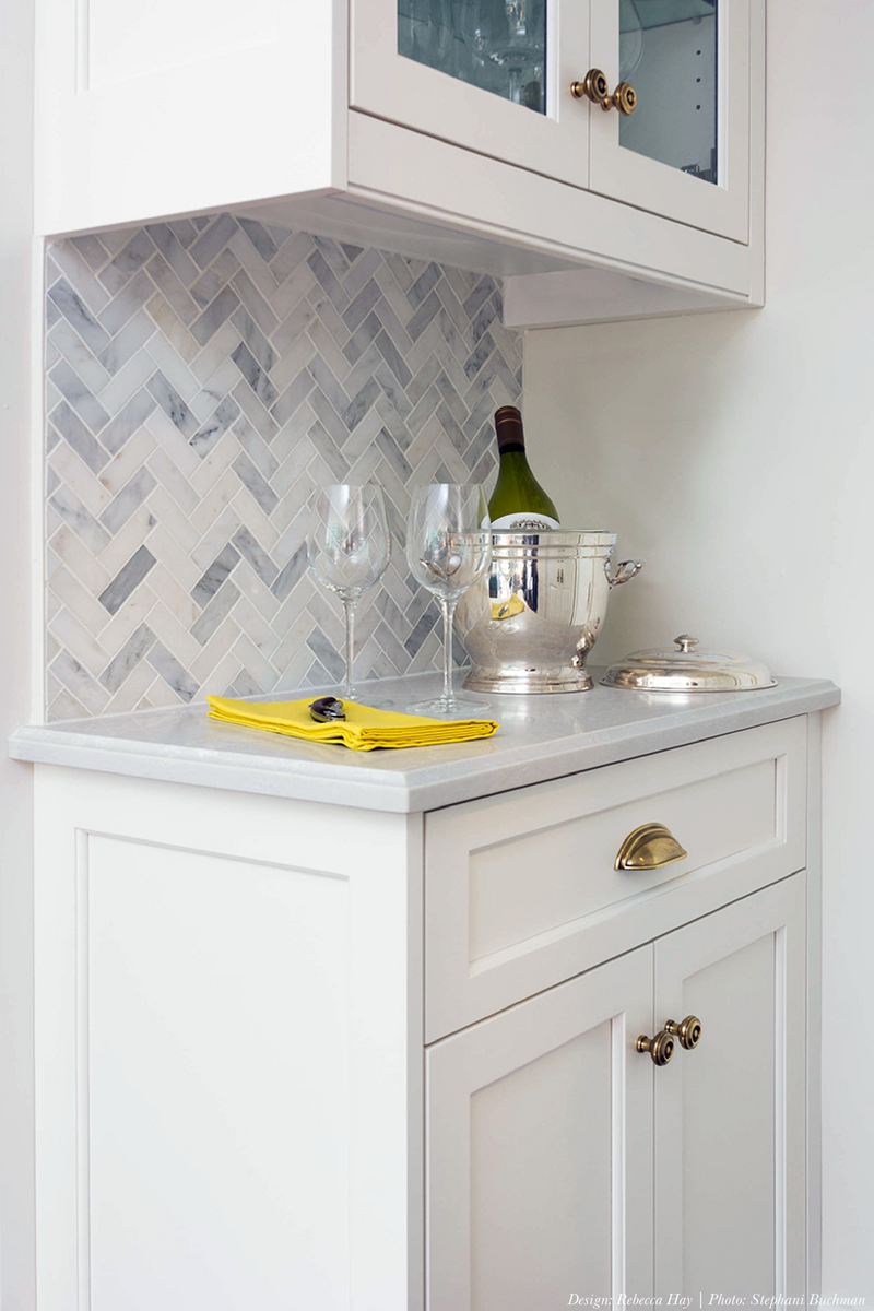 Condo Kitchen, Blue Kitchen Island